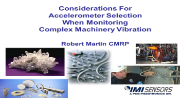 Accelerometer Considerations for Complex Machines