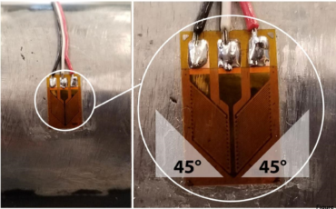 a partial torque strain gage installation